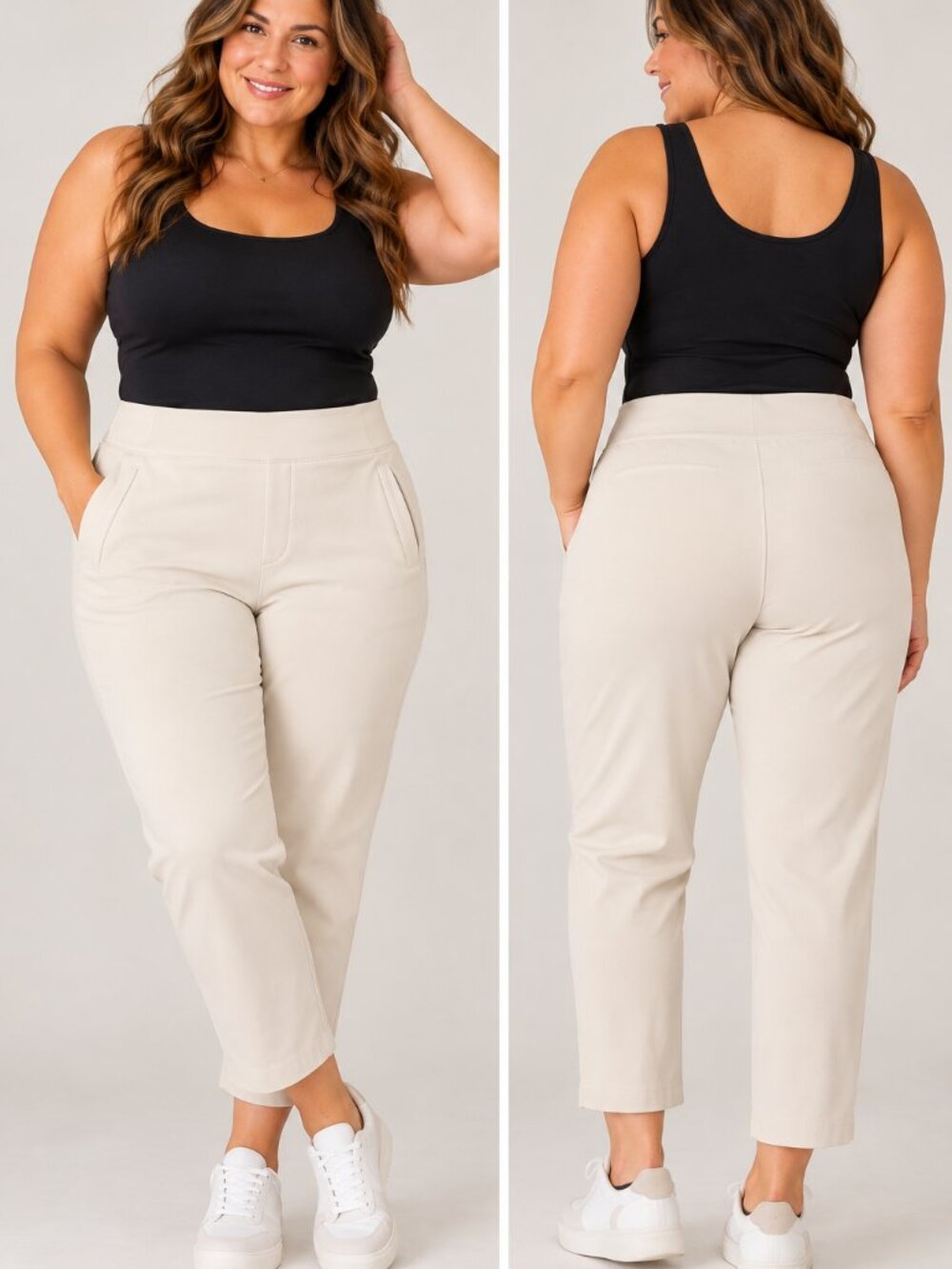 Athleta Endless High Rise Pant 12P Petite White Ankle Stretch Pants